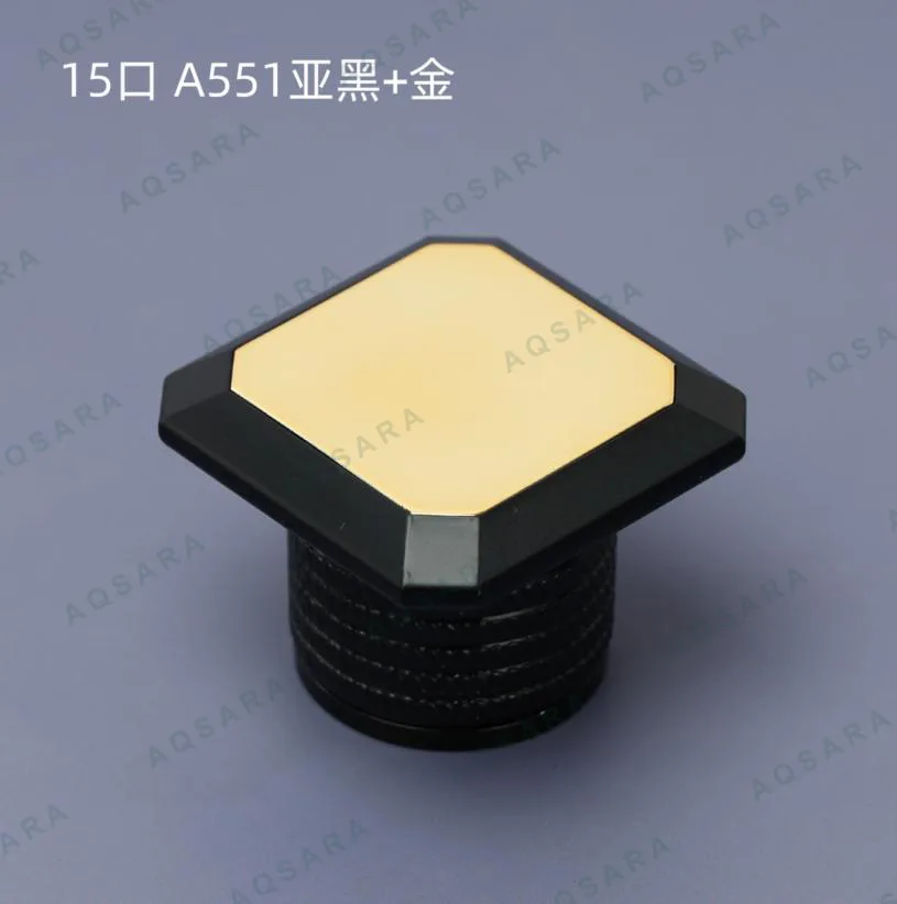 Tutup Botol leher 15 mm — gold top cap