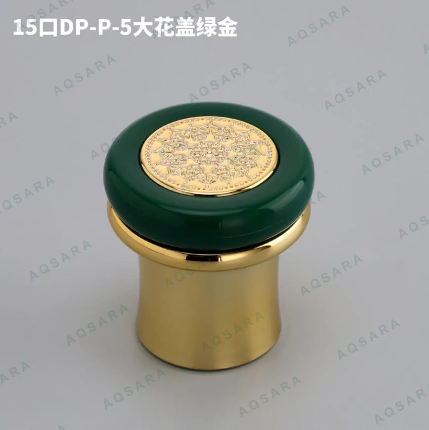 Tutup Botol leher 15 mm — green gold