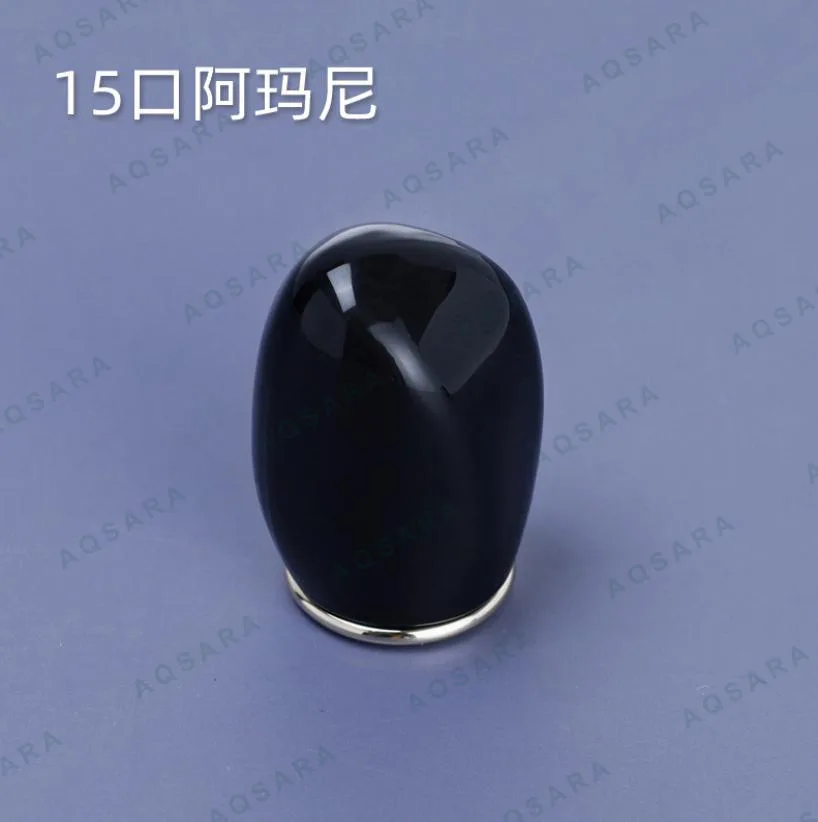 Tutup Botol leher 15 mm — large ni cap black - weighted