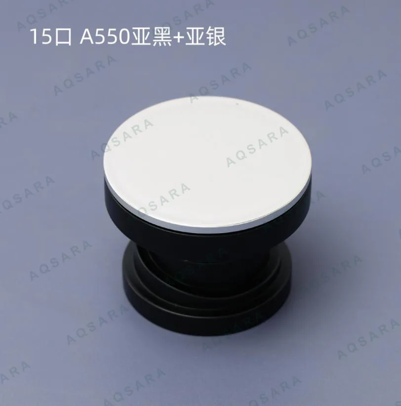Tutup Botol leher 15 mm — matte silver top weighted