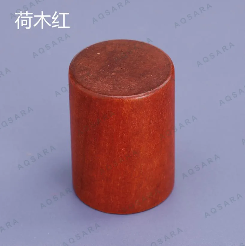 Tutup Botol leher 15 mm — schima wood cap - red