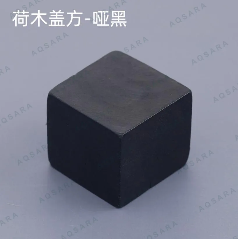 Tutup Botol leher 15 mm — schima wood cap square - matte black