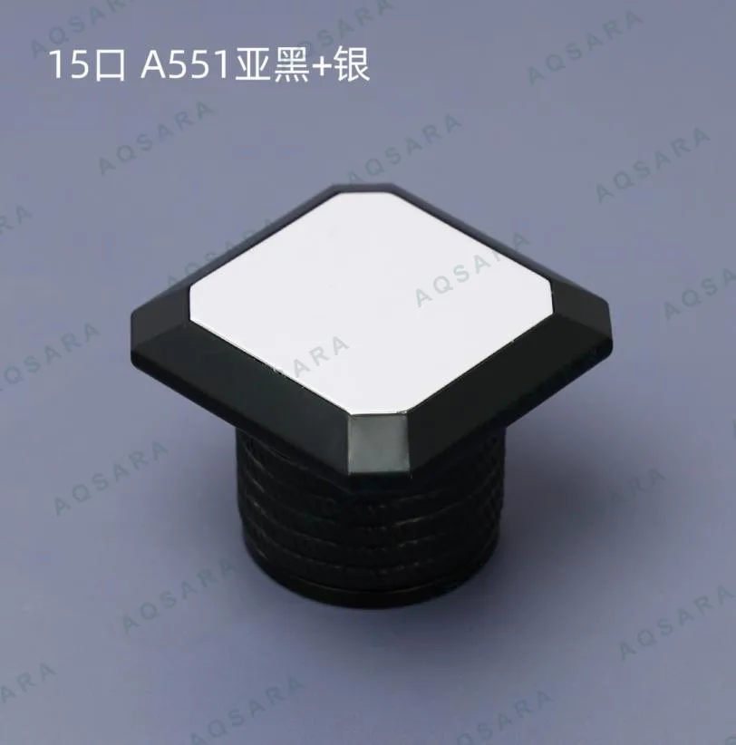 Tutup Botol leher 15 mm — silver top cap