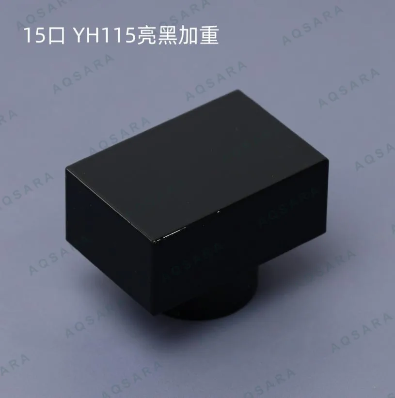 Tutup Botol leher 15 mm — YH115 glossy black weighted