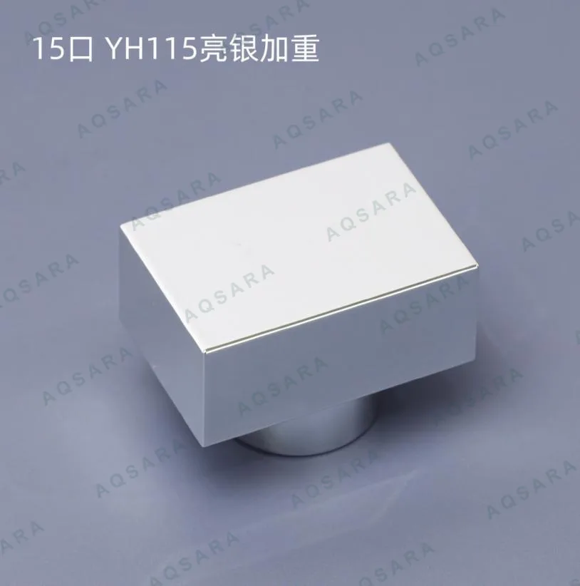 Tutup Botol leher 15 mm — YH115 glossy silver weighted