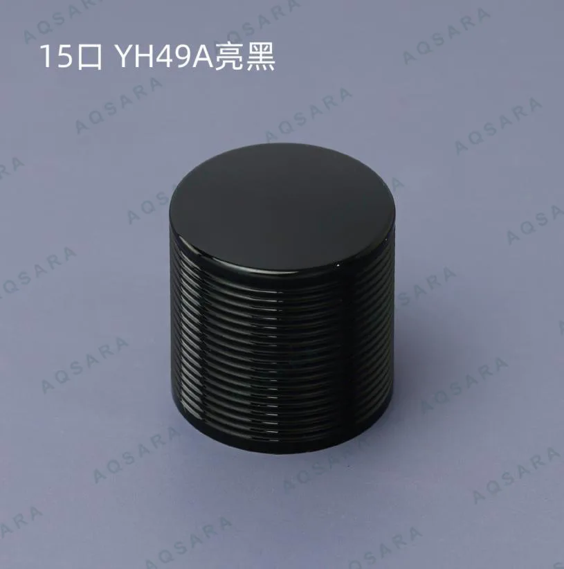 Tutup Botol leher 15 mm — YH49A glossy black