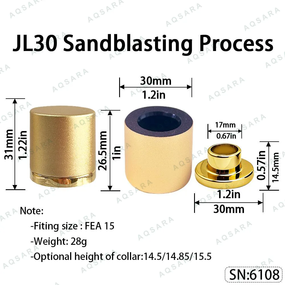 Tutup Magnetik aluminium — JL30 Magnetic Cap — Sandblasting Process
