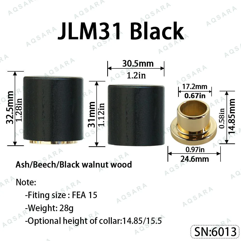 Tutup Magnetik kayu — JLM31 Magnetic Cap — Black