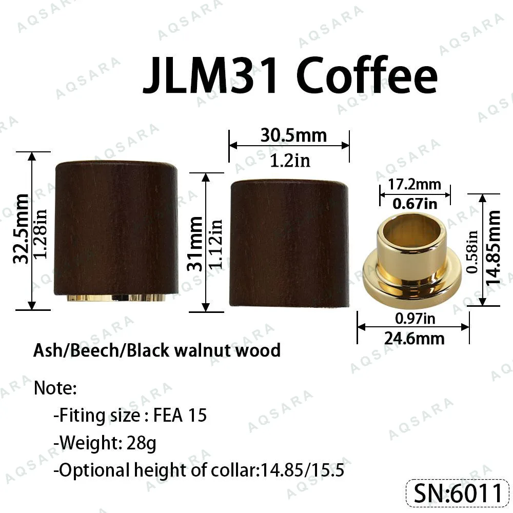 Tutup Magnetik kayu — JLM31 Magnetic Cap — Coffee