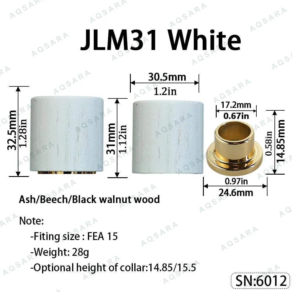 Tutup Magnetik kayu — JLM31 Magnetic Cap — White