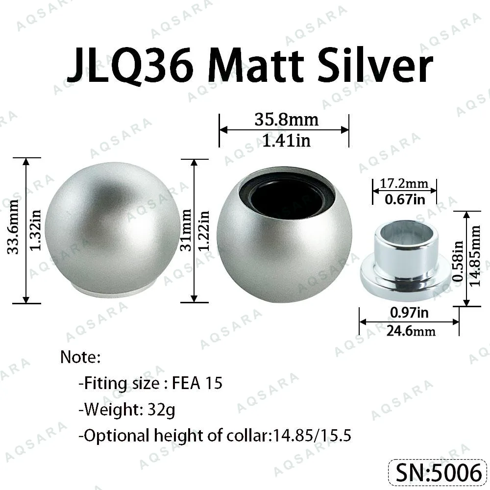 Tutup Magnetik plastik — JLQ36 Magnetic Cap — Matt Silver