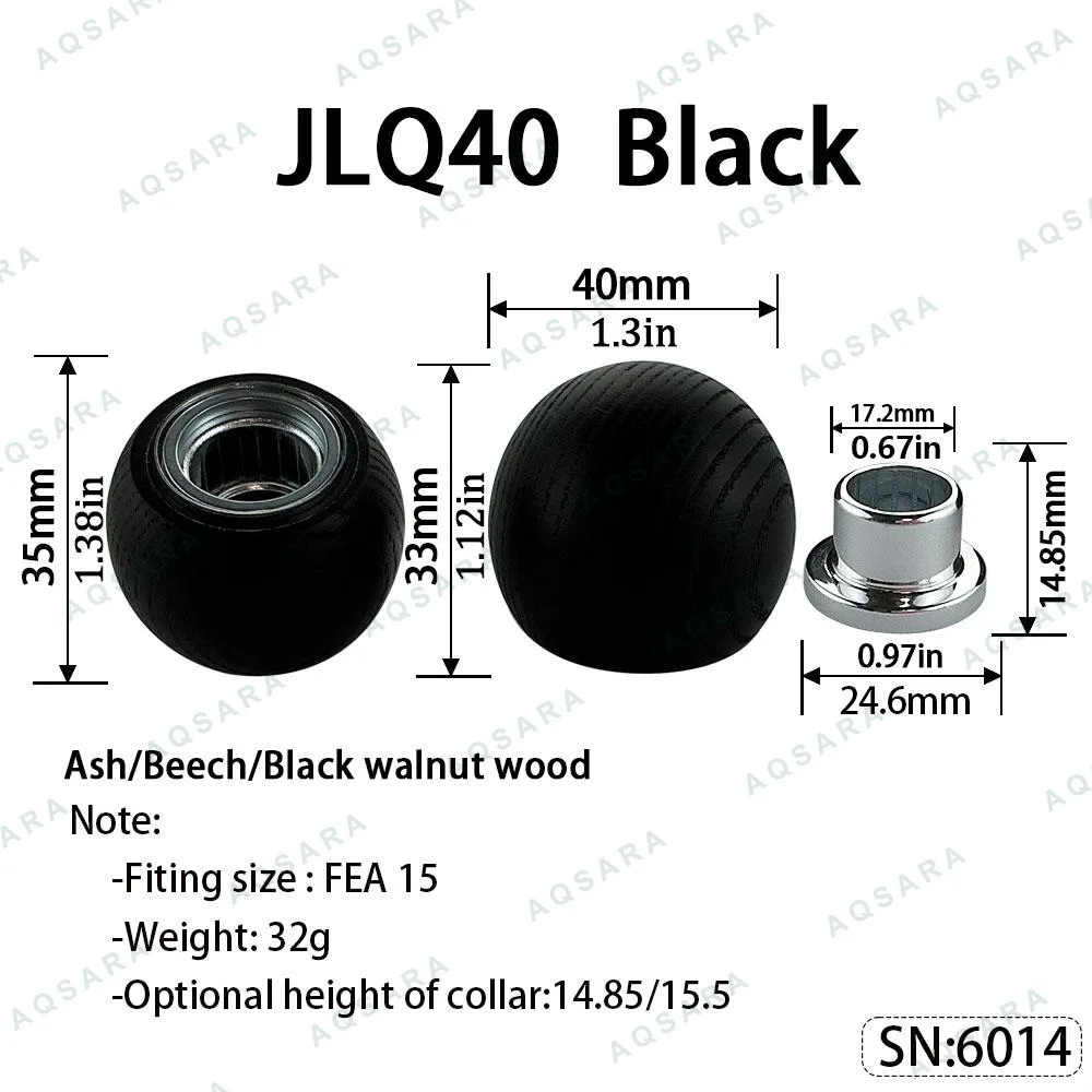Tutup Magnetik kayu — JLQ40 Magnetic Cap — Black