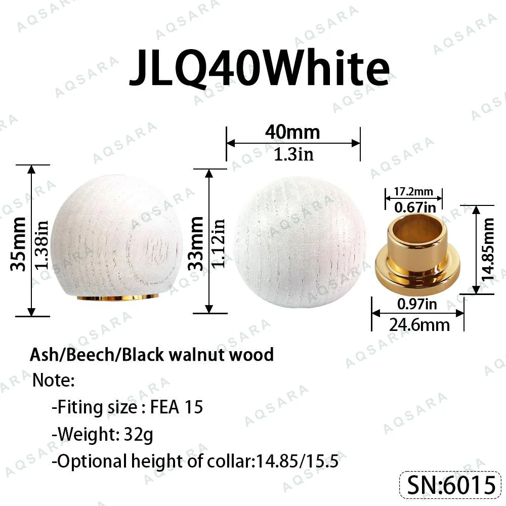 Tutup Magnetik kayu — JLQ40 Magnetic Cap — White