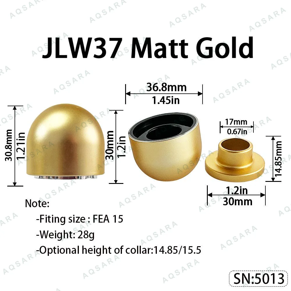 Tutup Magnetik plastik — JLW37 Magnetic Cap — Matt Gold