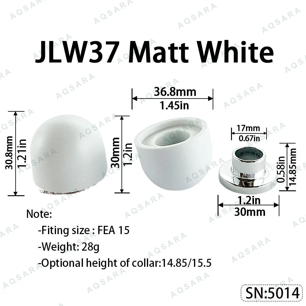 Tutup Magnetik plastik — JLW37 Magnetic Cap — Matt White