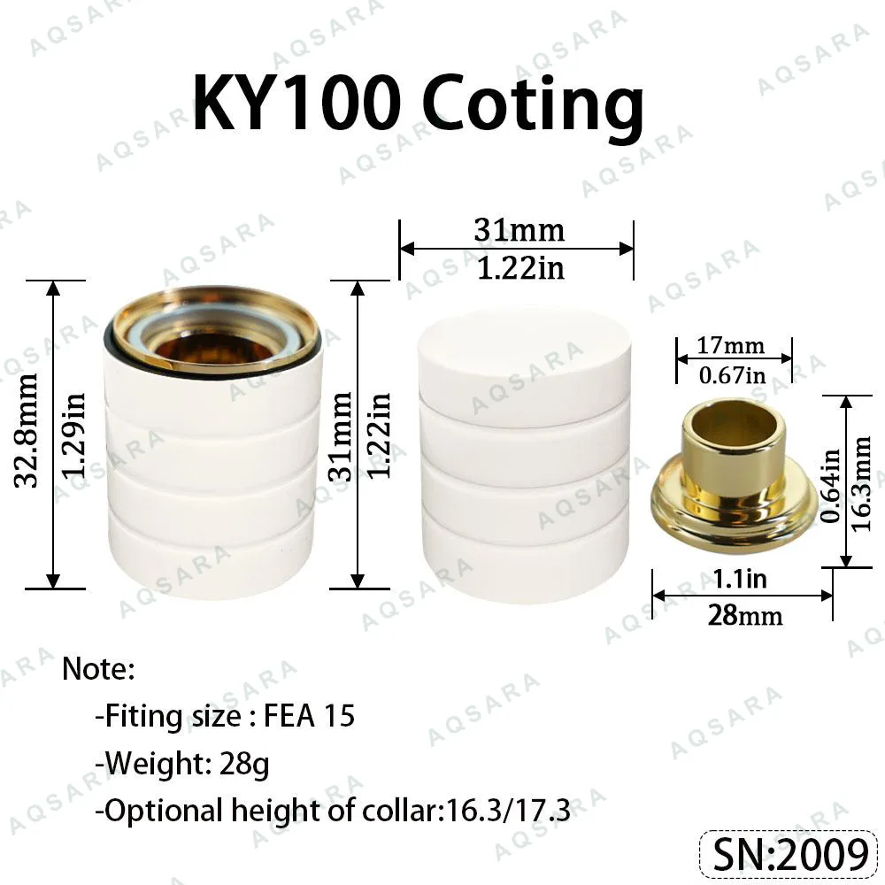 Tutup Magnetik aluminium — KY100 Magnetic Cap — Coting