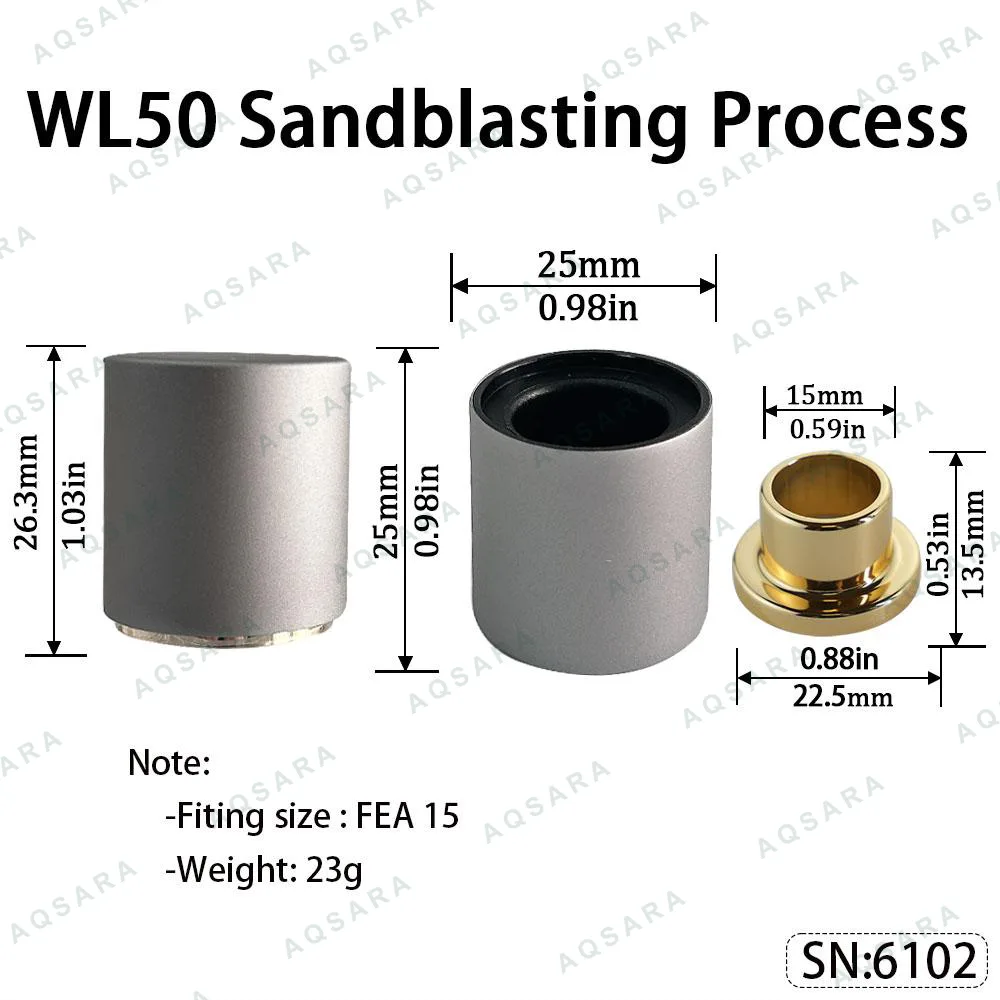 Tutup Magnetik aluminium — WL50 Magnetic Cap — Sandblasting Process