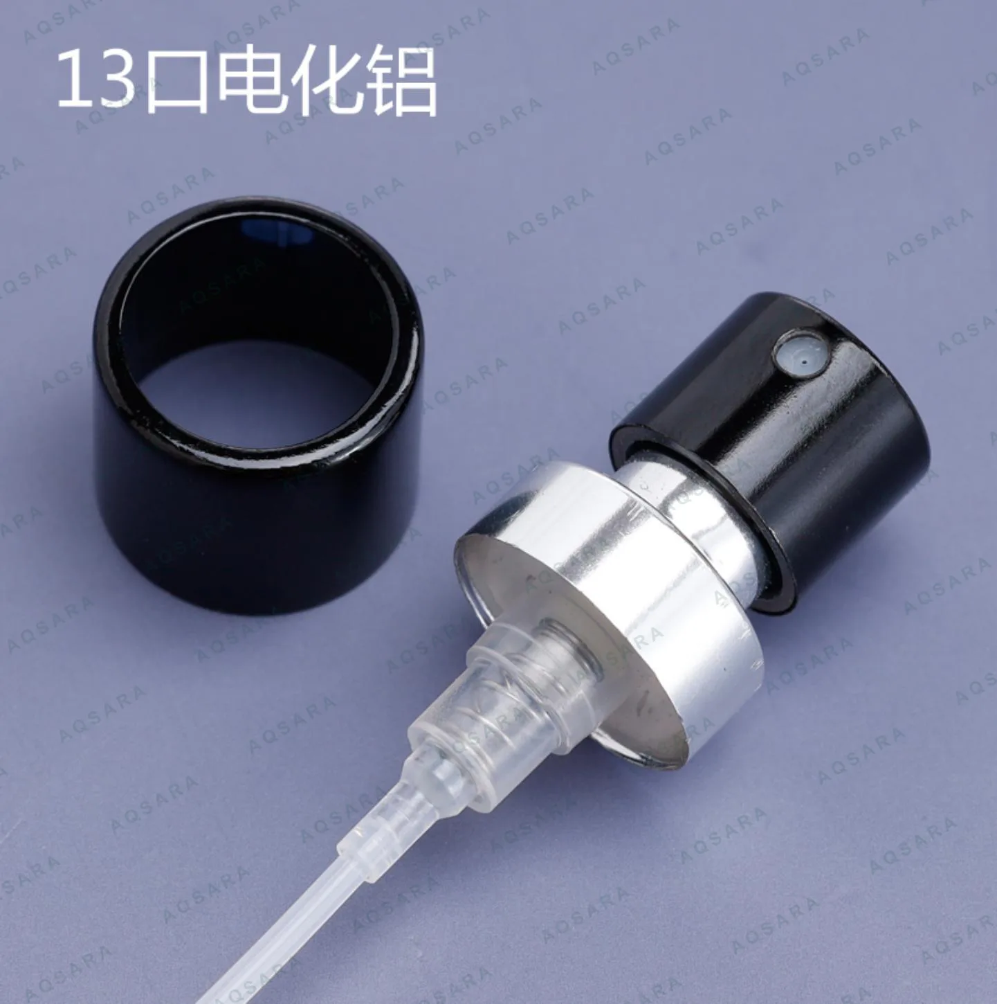 Sprayer aluminium leher 13 mm — 13 black anodized aluminum sprayer + inner collar