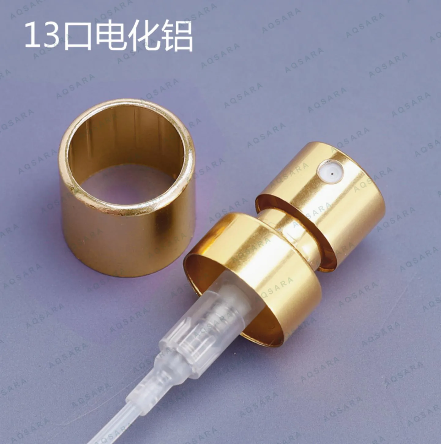 Sprayer aluminium leher 13 mm — 13 gold anodized aluminum sprayer + inner collar
