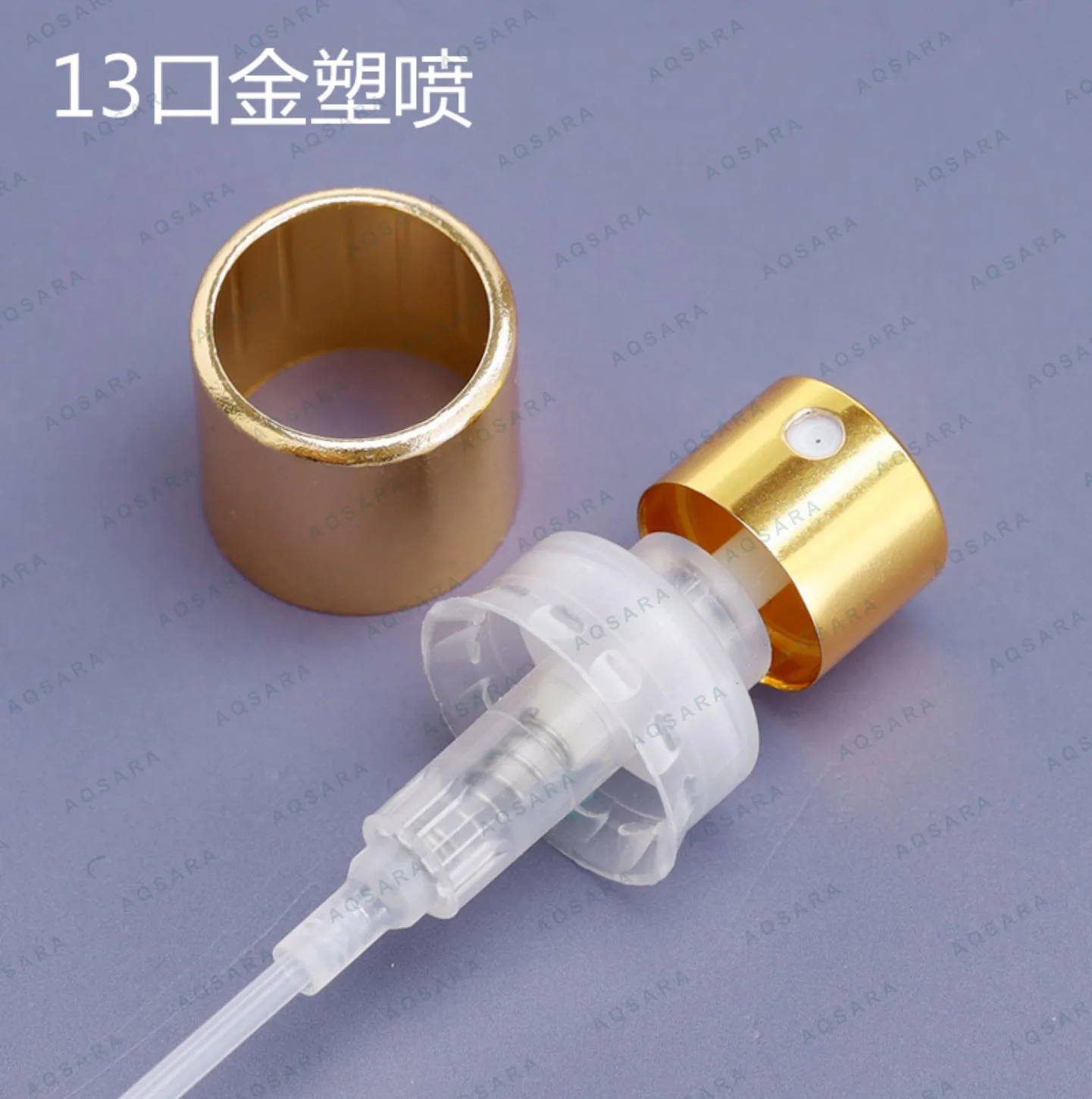 Sprayer aluminium leher 13 mm — 13 gold plastic bayonet sprayer + inner collar