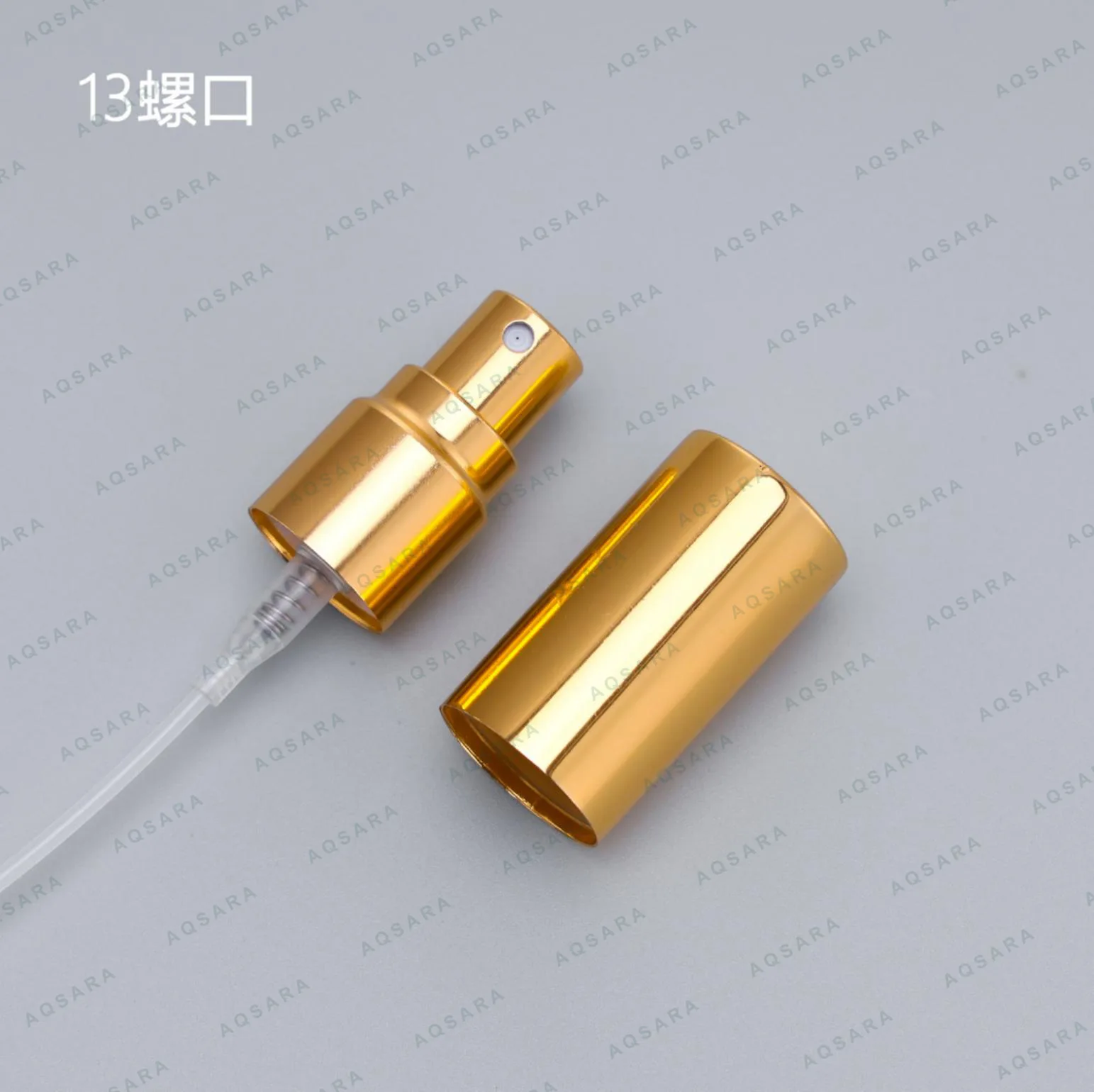 Sprayer aluminium leher 13 mm — 13 port gold electrolytic screw thread sprayer + outer cap