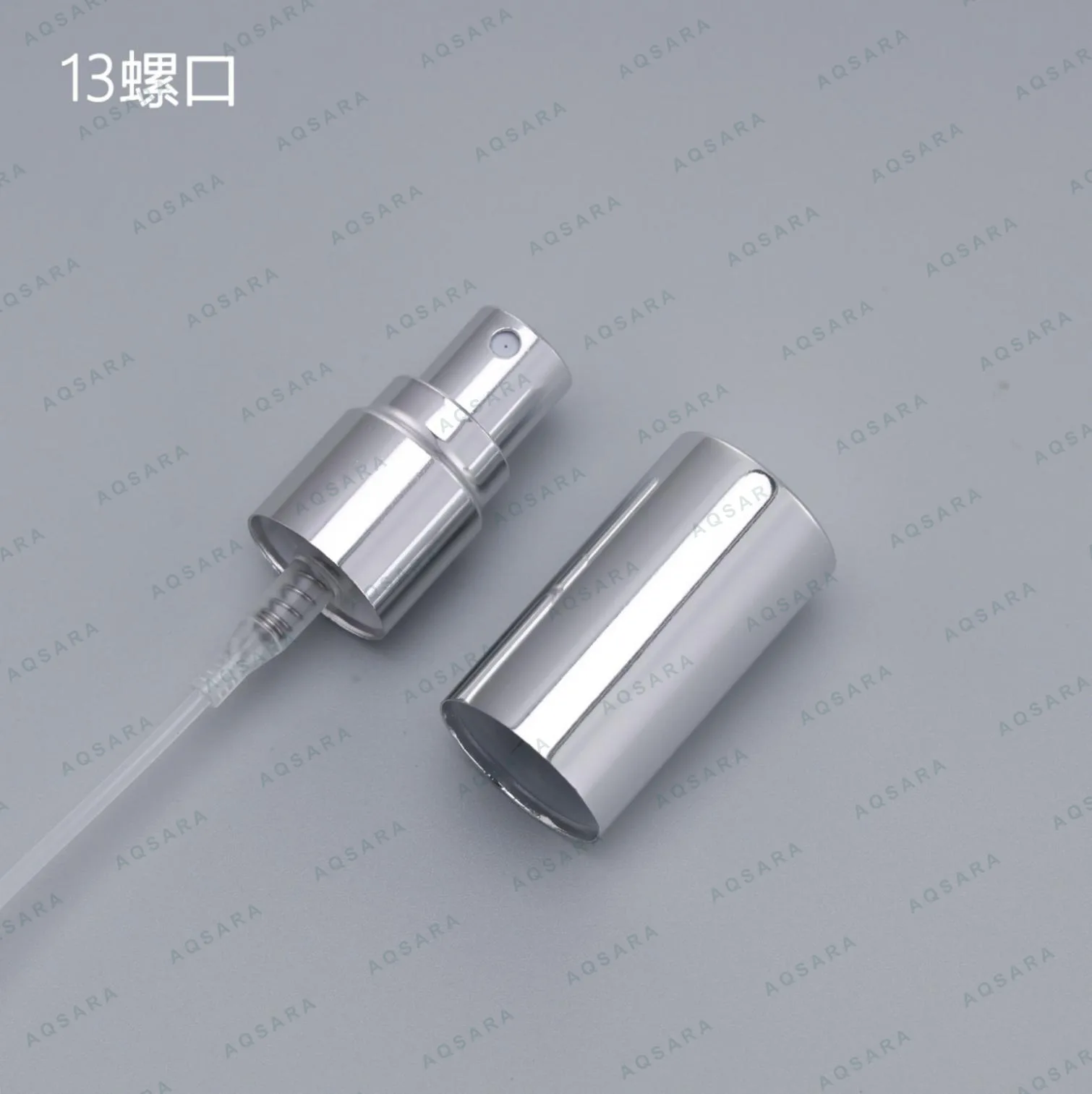 Sprayer aluminium leher 13 mm — 13 port silver electrolytic screw thread sprayer + outer cap