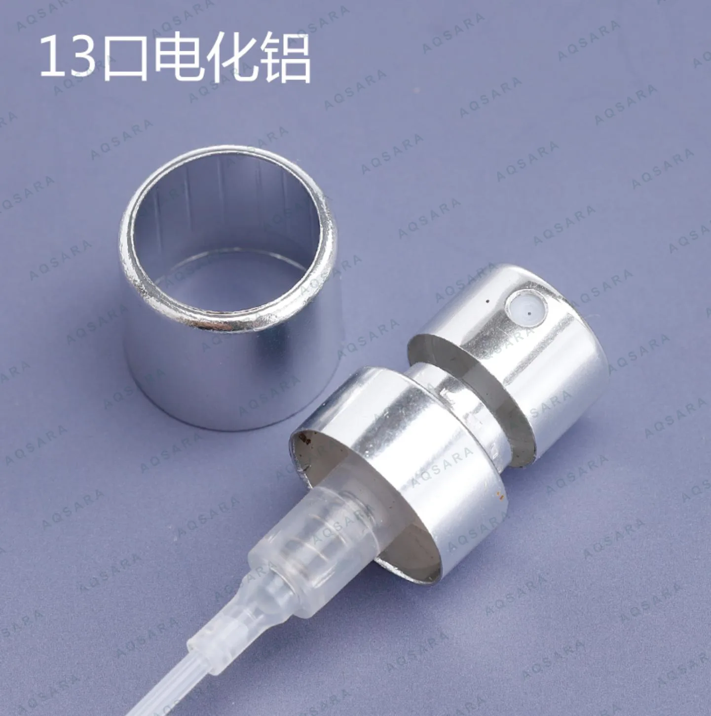 Sprayer aluminium leher 13 mm — 13 silver anodized aluminum sprayer + inner collar