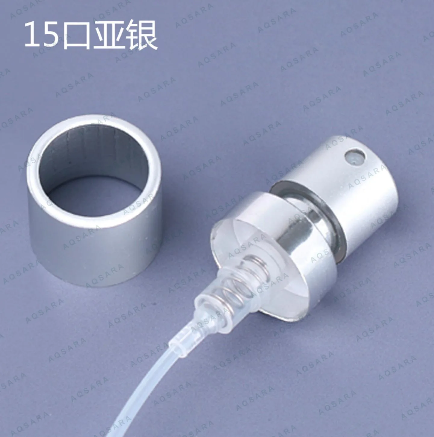 Sprayer aluminium leher 15 mm — 15 matte silver electrolytic sprayer + inner collar