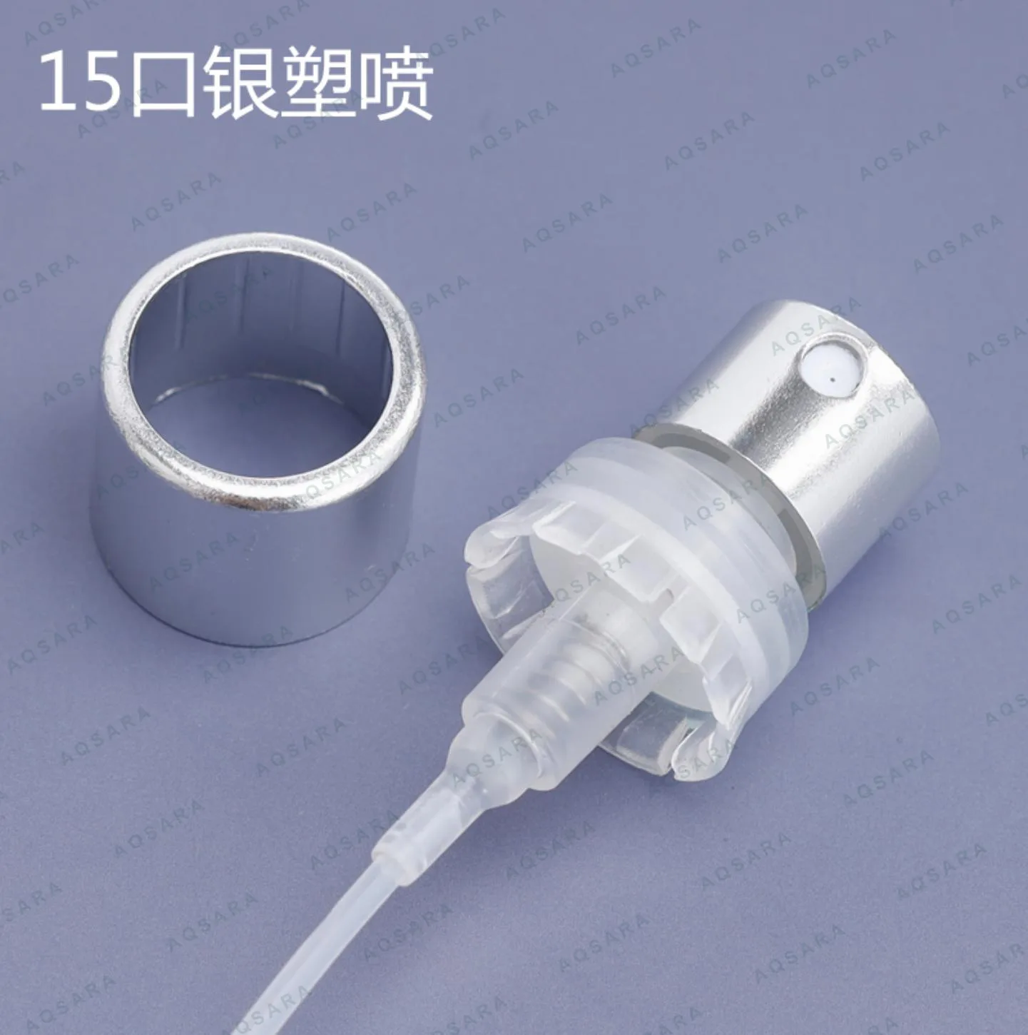 Sprayer aluminium leher 15 mm — 15 silver plastic bayonet sprayer + inner collar